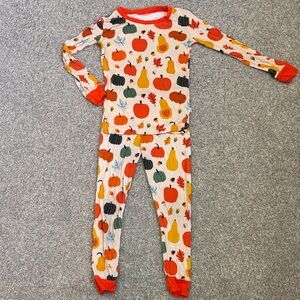 Little Sleepies Autumn Leaf Pajama Set 3T